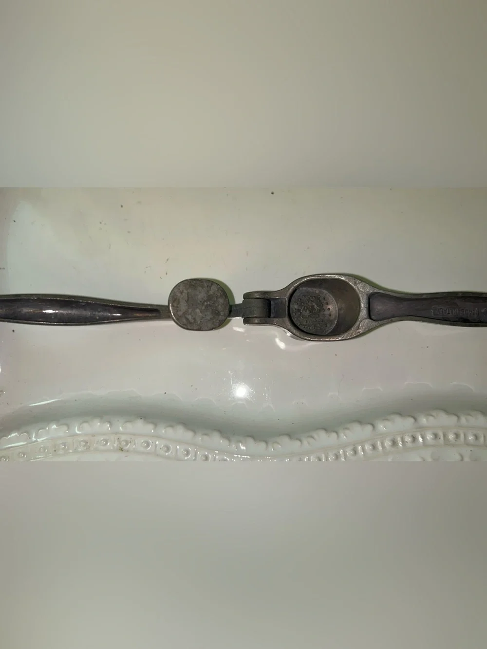 Italian cast aluminum garlic press